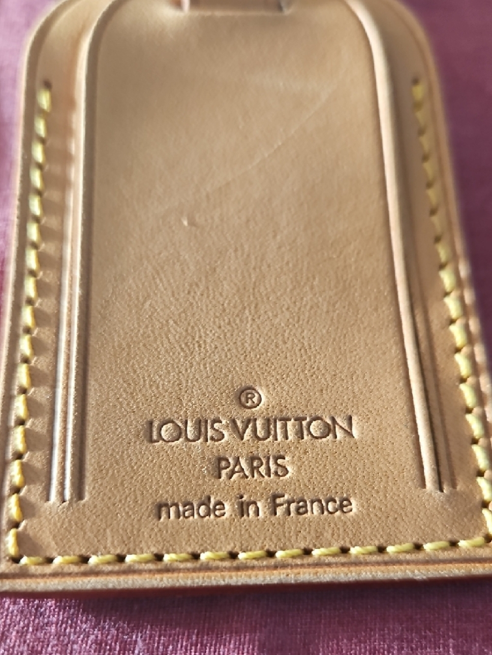 Louis Vuitton Natural Vachetta Tan Luggage Tag - Picture 2 of 4